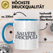 Lateinlehrer Unterricht Tasse Geschenk Lustige Geschenkidee Spruch Salvete Discipuli Blau Trendation
