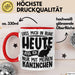 Kaninchen Tasse Geschenk Lass Mich In Ruhe Heute Rede Ich Nur Mit Meinem Kaninchen Kaffee-Becher Rot Trendation