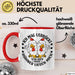 Hühner Tasse Geschenk Hühnerflüsterin Huhn Geschenkidee Kaffee-Becher Landwirt Bauer Landiwrtin Rot Trendation