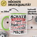 Valentinstag Tasse Geschenk für Ihn Sie Männer Für Paare Freundin Geschenkidee Kaffee-Becher Liebe Ich Hab Versucht Für Dich Das Geschenk Zu Finden Aber Du Hast Ja Bereits Mich Grün Trendation