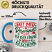 Weihnachten Tasse Geschenk Mit Mir Verwandt Zu Sein Ist Das Einzig Wahre Geschenk Familie Bruder Schwester Geschwister Humor Blau Trendation