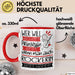 Rockerin Tasse Geschenk Spruch Wer Will Schon Prinzessin Sein Wenn Man Auch Rockerin Sein Kann Rot Trendation