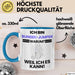 Bungee-Jumper Geschenk Tasse Lustiger Spruch Ich Bin Bungee-Jumper Warum Weil Ich Es Kann Geschenkidee Bester Bungee-Jumper Geburtstag Kaffee-Becher Blau Trendation