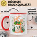 Nachhaltiges Leben Tasse Geschenk Lustige Geschenkidee Spruch Für Umwelt Unterstützer Rot Trendation