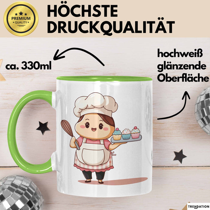 Bäcker Tasse Geschenk Lustige Geschenkidee Spruch Für Gebäck Liebhaber Grün Trendation