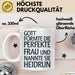 Heidrun Tasse Geschenk Gott Formte Die Perfekte Frau Heidrun Geschenkidee Weiß Trendation