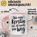 Kerstin Tasse Geschenk Wo Eine Kerstin Ist Ist Auch Ein Weg Geschenkidee Becher mit Name Rosa Trendation