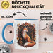 Fuchs Tierliebhaber Tasse Geschenk Lustige Geschenkidee Spruch Blau Trendation