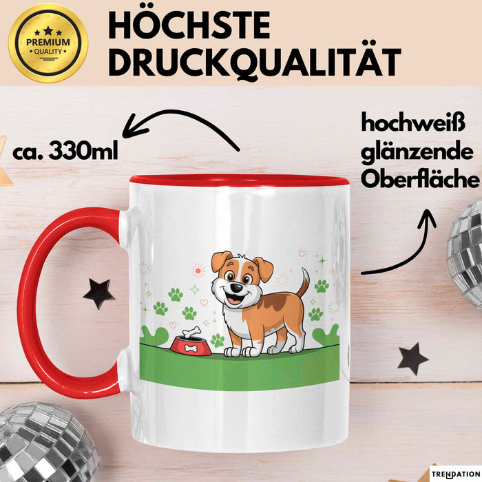 Hundebesitzer Tasse Geschenk Lustige Geschenkidee Spruch Für Hunde Eltern Rot Trendation