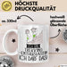 Geschenk für Trekking-Enthusiastin Tasse Lustige Geschenkidee Geburtstag Ich Bin Trekking-Enthusiastin Ich Darf Das Weiß Trendation