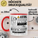 Musikbloggerin Tasse Geschenk Lustiger Spruch Bitte Erheben Sie Sich Seine Majestät Die Musikbloggerin Betritt Den Raum Rot Trendation