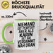 Karin Tasse Geschenk Niemand Ist Perfekt Karin Verdammt Nah Dran Geschenkidee Grün Trendation