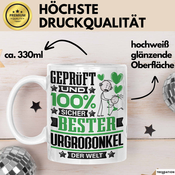 Urgroßonkel Geschenk Lustiger Spruch für Urgroßonkel Geschenkidee Bester Urgroßonkel Der Welt Weiß Trendation