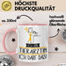 Geschenk für Tierärztin Tasse Lustige Geschenkidee Geburtstag Ich Bin Tierärztin Ich Darf Das Rosa Trendation