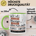 Bungee-Jumperin Tasse Geschenk Spruch Wer Will Schon Prinzessin Sein Wenn Man Auch Bungee-Jumperin Sein Kann Grün Trendation