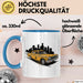 Taxifahrer Tasse Geschenkidee Berufskraftfahrer Lustiger Geschenkidee Lustig Blau Trendation