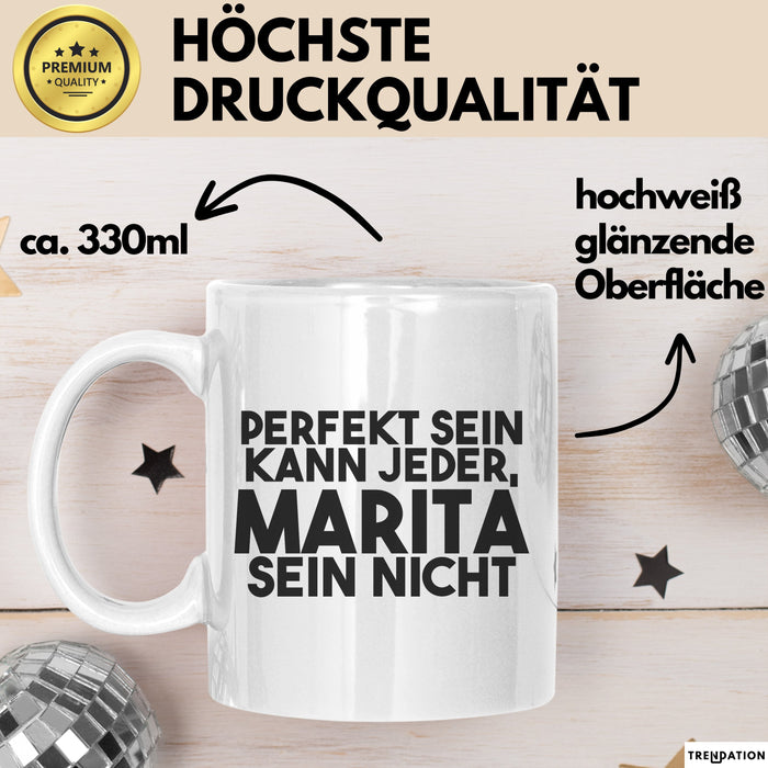 Marita Tasse Perfekt Sein Kann Jeder, Marita Sein Nicht Geschenk