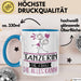 Tänzerin Geschenk Tasse Becher Die Frau Die Allen Kann Geschenkidee für eine Tänzerin Lustig Blau Trendation
