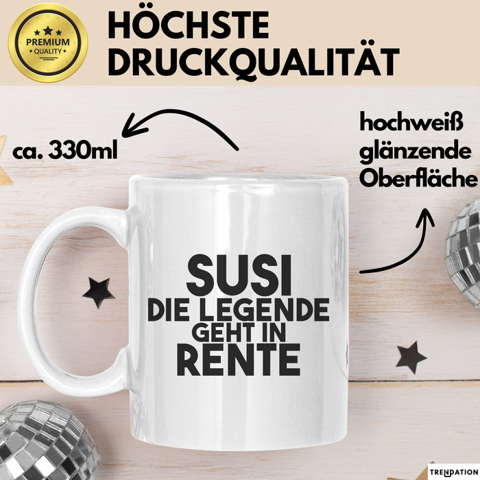 Susi Tasse Susi – Die Legende Geht In Rente Geschenk