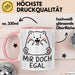 Bär Tierliebhaber Tasse Geschenk Lustige Geschenkidee Spruch Mir Doch Egal Rosa Trendation