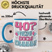 40er Geburtstag Geschenk Männer Frauen 40 Nein Doch Ohhhh Lustiger Spruch Geschenkidee Kaffee-Becher Blau Trendation