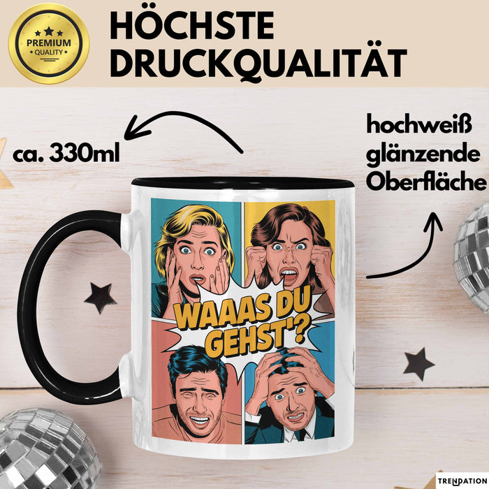 Büroarbeit Kollege Abschied Tasse Geschenk Lustige Geschenkidee Spruch Du Gehst Trendation