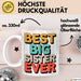Big Sister Ältere Geschwister Schwestern Tasse Becher Geschenk Lustige Geschenkidee Spruch Die Beste Big Sister Aller Zeiten Weiß Trendation