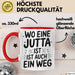 Jutta Tasse Geschenk Wo Eine Jutta Ist Ist Auch Ein Weg Geschenkidee Becher mit Name Rot Trendation