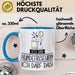Geschenk für Hundefriseurin Tasse Lustige Geschenkidee Geburtstag Ich Bin Hundefriseurin Ich Darf Das Blau Trendation
