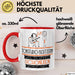Tonstudio-Besitzerin Weil Es Keinen Schöneren Beruf Gibt Tasse Geschenk für Eine Tonstudio-Besitzerin Lustig Rot Trendation
