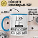 Geschenk für Musikbloggerin Tasse Lustige Geschenkidee Geburtstag Ich Bin Musikbloggerin Ich Darf Das Blau Trendation