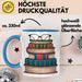 Bibliothekar Tasse Geschenkidee für Bücherliebhaber Blau Trendation