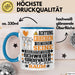 Schwiegergroßvater Geschenk Tasse Lustiger Spruch Erheben Sie Sich Der Schwiegergroßvater Betritt den Raum Blau Trendation