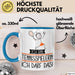 Geschenk für Tennisspielerin Tasse Lustige Geschenkidee Geburtstag Ich Bin Tennisspielerin Ich Darf Das Blau Trendation