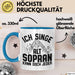 Sopran Tasse Geschenk Ich Singe Alt Sopran Kann Doch Jeder Musiker Geschenkideen Becher Blau Trendation