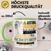 Rucksacktouristin Tasse Geschenk Lustiger Spruch Bitte Erheben Sie Sich Seine Majestät Die Rucksacktouristin Betritt Den Raum Grün Trendation
