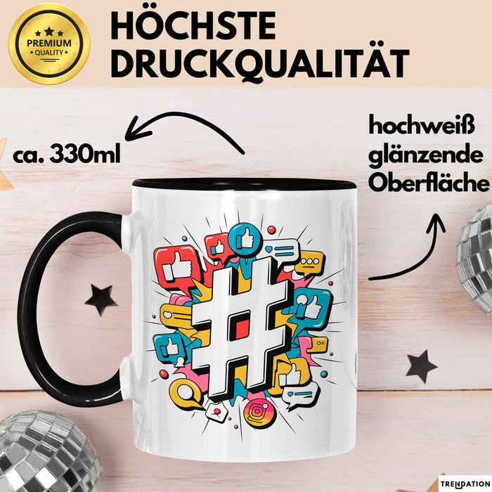 Social Media Manager Tasse Geschenkidee digitale Vermarkter Trendation