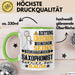 Saxophonist Geschenk Tasse Lustiger Spruch Erheben Sie Sich Der Saxophonist Betritt den Raum Grün Trendation