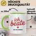 Beate Tasse Geschenk Ich Bin Vollkommen Beate Geschenkidee Geburtstag Grün Trendation