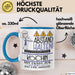 Köchin Tasse Geschenk Lustig Abstand Halten Hochleistungs-Köchin Mit Drang Zur Perfektion Bei Der Arbeit Blau Trendation