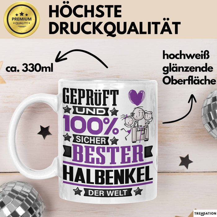 Halbenkel Geschenk Lustiger Spruch für Halbenkel Geschenkidee Bester Halbenkel Der Welt Weiß Trendation