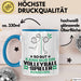 Volleyballspieler Geschenk Tasse So Gut Kann Nur Ein Volleyballspieler Aussehen Geschenkidee Kaffee-Becher Blau Trendation