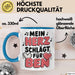 Romantische Liebe Tasse Geschenk Lustige Geschenkidee Spruch Mein Herz Schlägt Für Ben Blau Trendation