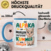 Alpaka Liebhaber Tasse Geschenkidee Alpaka Am Morgen Tierfan Blau Trendation
