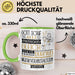 Musikveranstalterin Geschenk Becher Tasse Gott Schuf Alle Menschen Gleich Nur Die Besten Durfeten Musikveranstalterin Werden Geschenkidee Lustig Grün Trendation