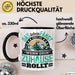 Camping Tasse Geschenk Das Leben Fängt Erst An Wenn Dein Zuhause Rollt Schwarz Trendation