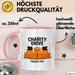Wohltätigkeits Organisator Tasse Geschenk Lustige Geschenkidee Spruch Für Gebende Herzen Rosa Trendation