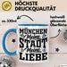 München Tasse Geschenk Heimat Münchener Geschenkidee Kaffee-Becher Bayern Meine Stadt Meine Liebe Blau Trendation