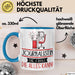 Journalistin Geschenk Tasse Becher Die Frau Die Allen Kann Geschenkidee für eine Journalistin Lustig Blau Trendation