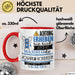 Aquarium-Hobbyistin Tasse Geschenk Lustiger Spruch Bitte Erheben Sie Sich Seine Majestät Die Aquarium-Hobbyistin Betritt Den Raum Rot Trendation